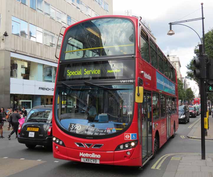 Metroline Volvo B9TL Wright VW1196